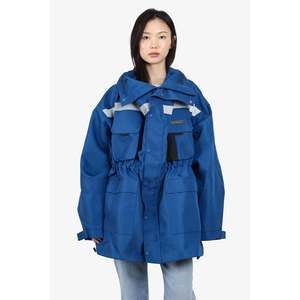 Balenciaga Blue Oversized Parka Jacket Size 44